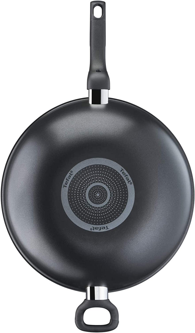 Tefal Cook Easy Black Wokpan + glass lid