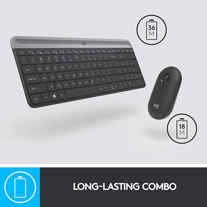 Logitech MK470 Slim Wireless Keyboard and Mouse Combo
