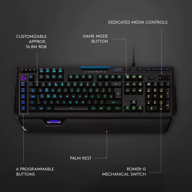 Logitech G910 Keyboard Orion Spectrum 920-008018