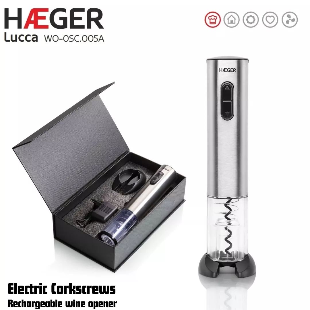 HAEGER Rechargeable Wine Opener