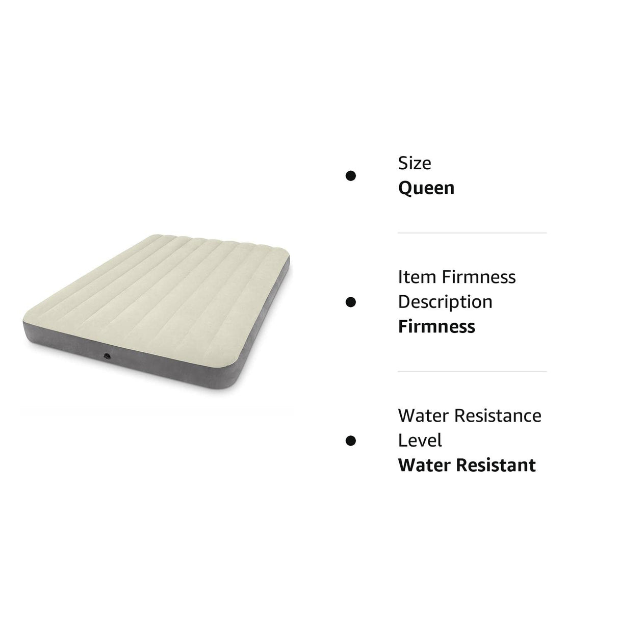 INTEX QUEEN DURA-BEAM SERIES SINGLE HIGH AIRBED 152cm L x 203cm W x 25cm H   S17