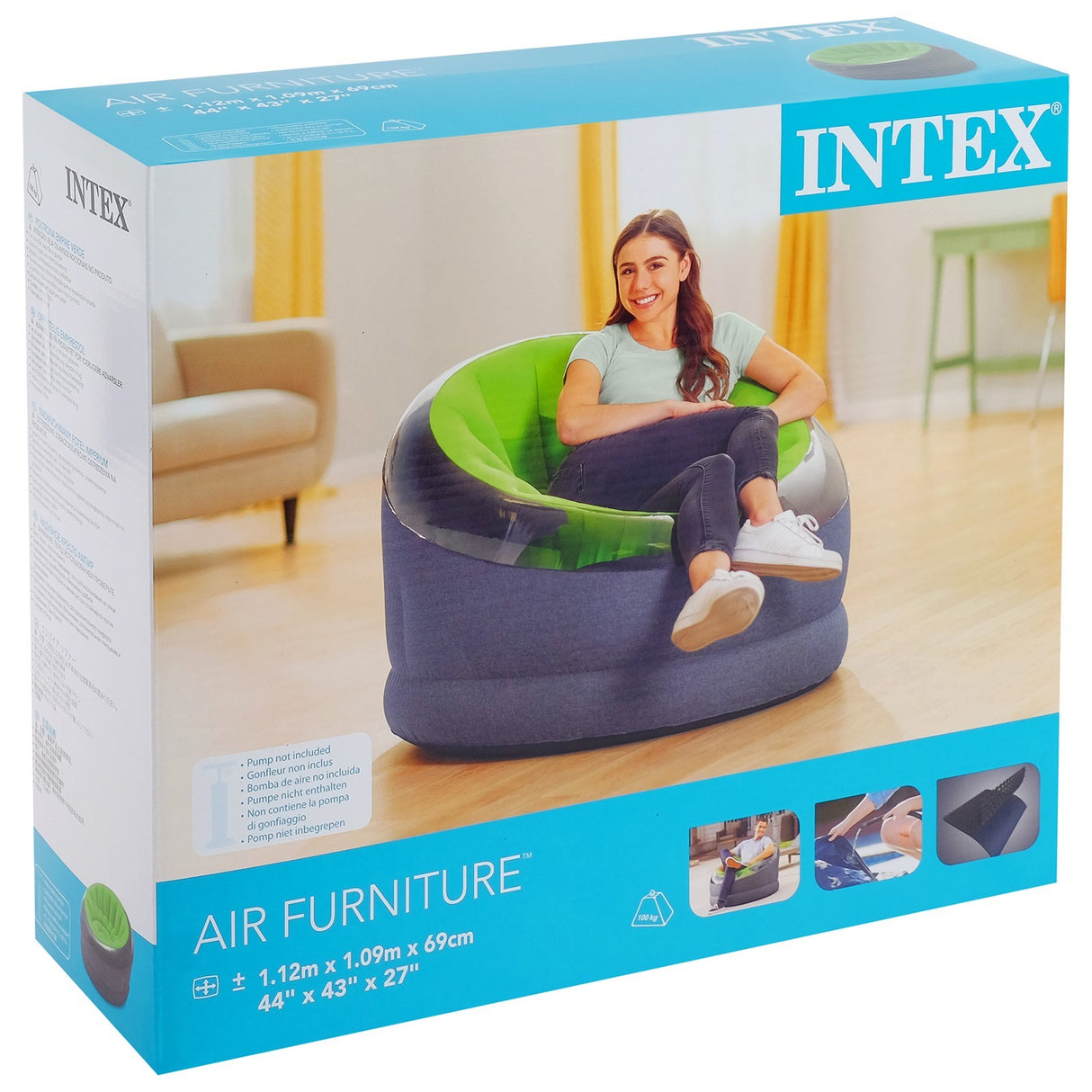 INTEX EMPIRE CHAIR Assorted 112*109*69cm  S20