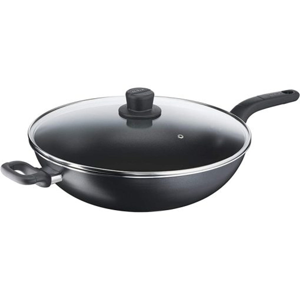 Tefal Cook Easy Black Wokpan + glass lid