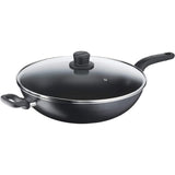 Tefal Cook Easy Black Wokpan + glass lid