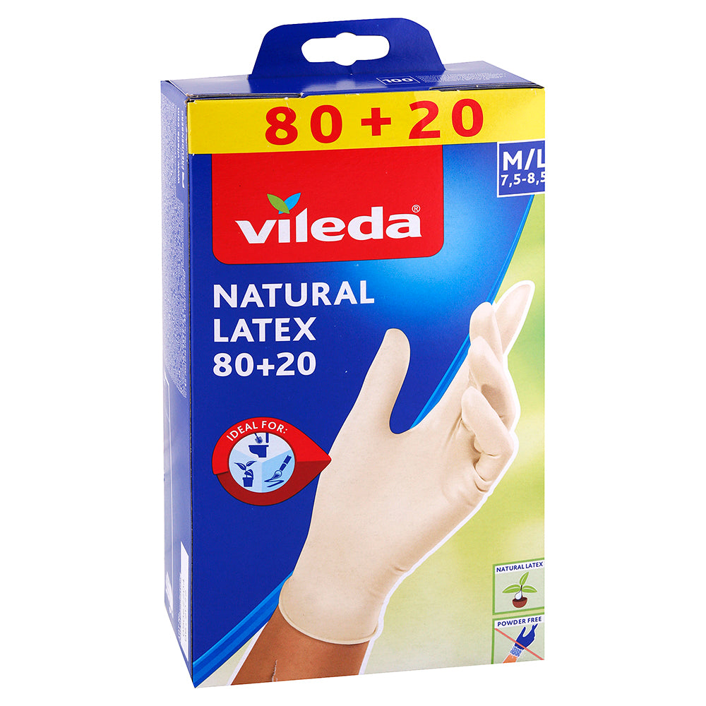 Vileda Gloves Latex Design Edition X 100